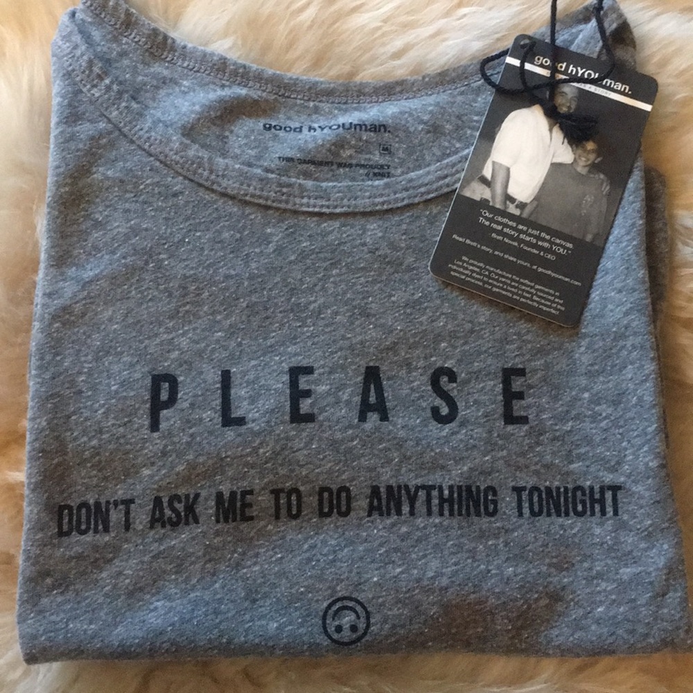 good hYOUman NWT short sleeve tee